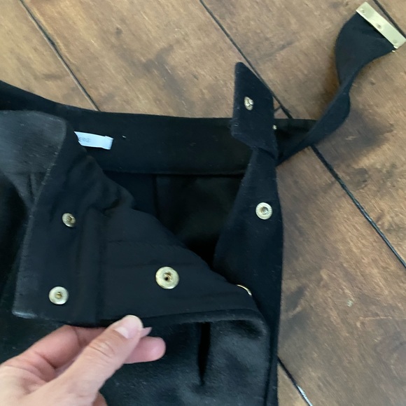 Diane Von Furstenberg Black Size 0 Wool Coulottes - Picture 6 of 8